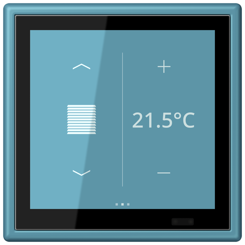 Изображение LC459D1S212  KNX комнатный контроллер LS TOUCH - завод JUNG