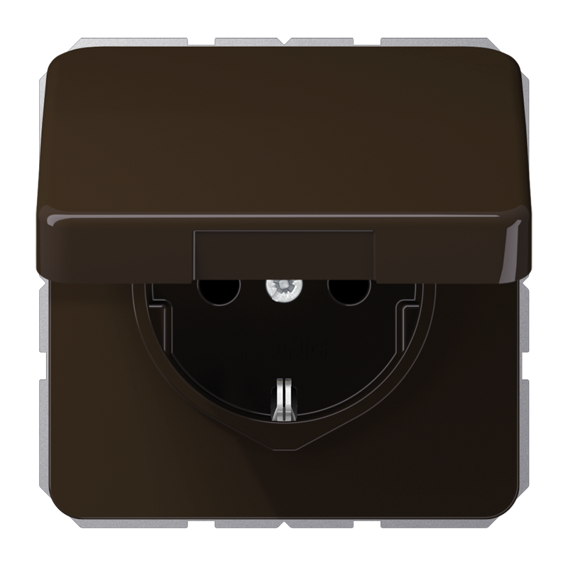 Изображение CD1521BFKLBR  SCHUKO®-розетка 16 A / 250 B ~ - завод JUNG