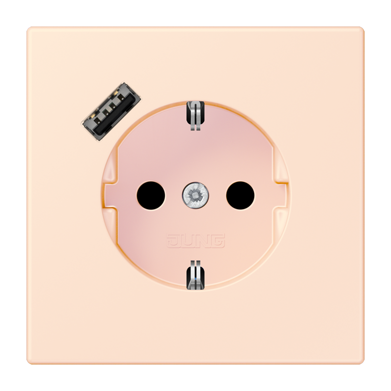 Изображение LC1520-18A226  SCHUKO® socket with USB charger - завод JUNG
