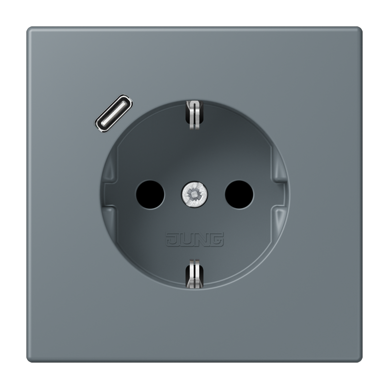Изображение LC1520-18C251  SCHUKO® socket with USB charger - завод JUNG