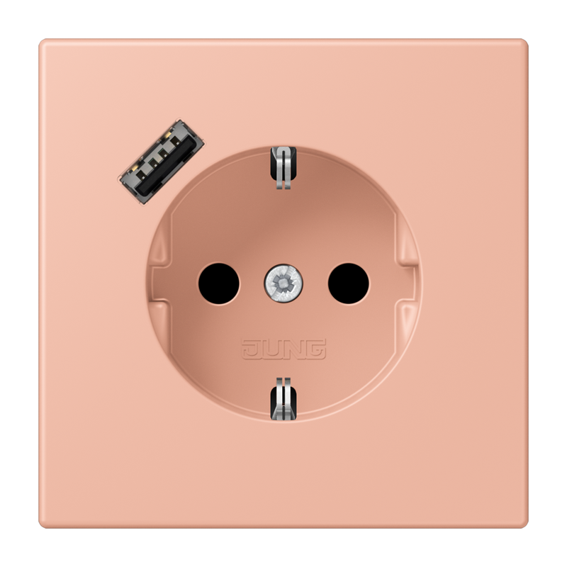 Изображение LC1520-18A231  SCHUKO® socket with USB charger - завод JUNG