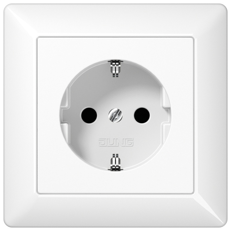 Изображение AS1521WW  SCHUKO®-розетка 16 A / 250 B ~ - завод JUNG