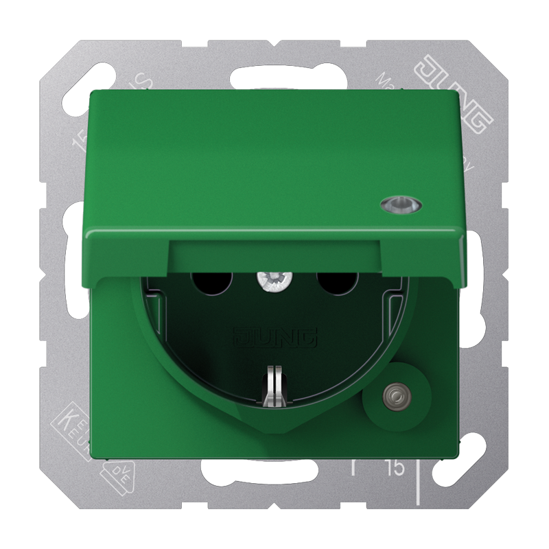 Изображение ABAS1520KLKOGN  SCHUKO®-розетка 16 A / 250 B ~ - завод JUNG