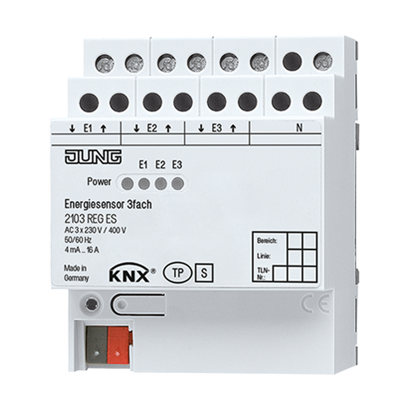 Изображение 2103REGES  KNX энергодатчик, 3 группы - завод JUNG
