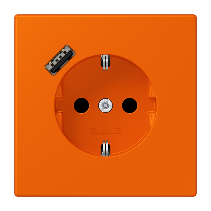 Изображение LC1520-18A224  SCHUKO® socket with USB charger - завод JUNG