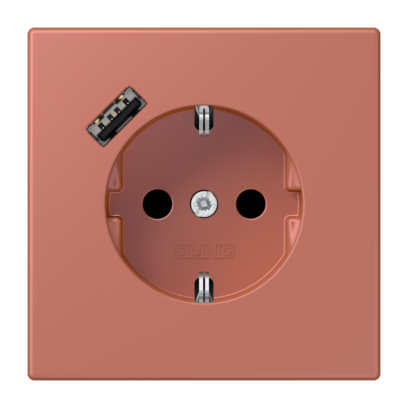 Изображение LC1520-18A236  SCHUKO® socket with USB charger - завод JUNG
