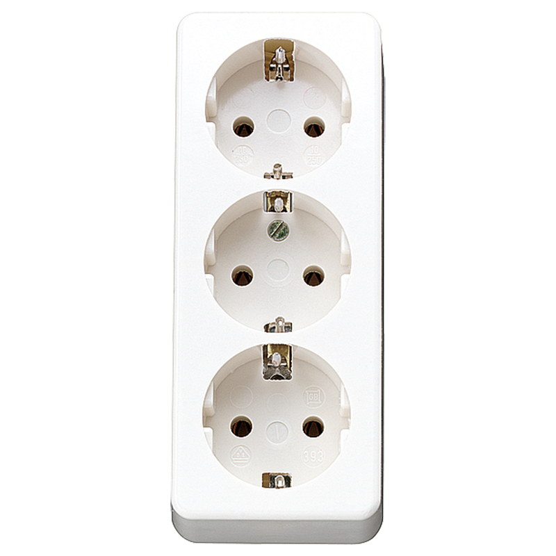 Изображение 10S23LAWW  SCHUKO®-розетка, 3-ная, 16 A / 250 В ~ - завод JUNG