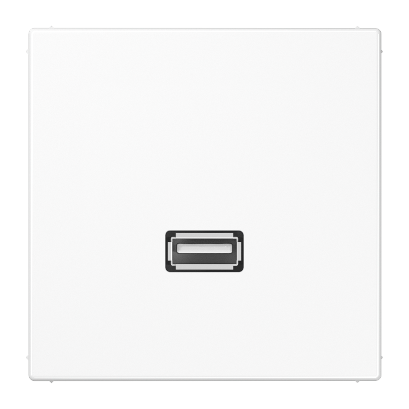 Изображение MALS1122WW  Одиночный разъем USB 2.0 - LS (белый) - завод JUNG