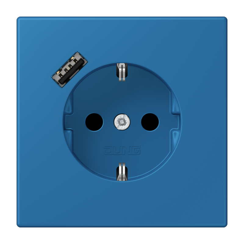 Изображение LC1520-18A211  SCHUKO® socket with USB charger - завод JUNG