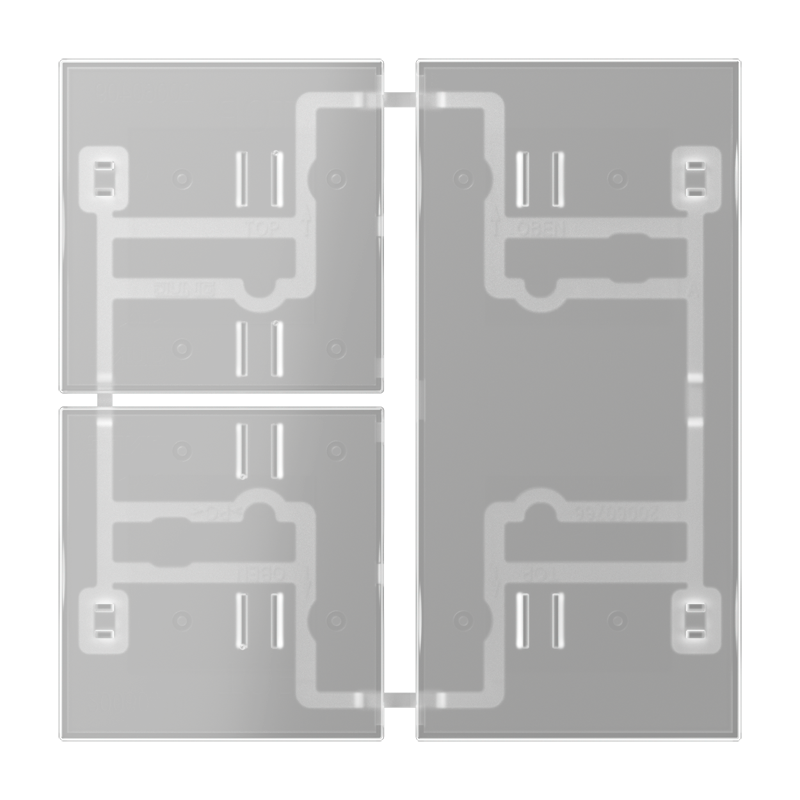 Изображение 403TSAT  Transparent cover kit 3-gang - завод JUNG