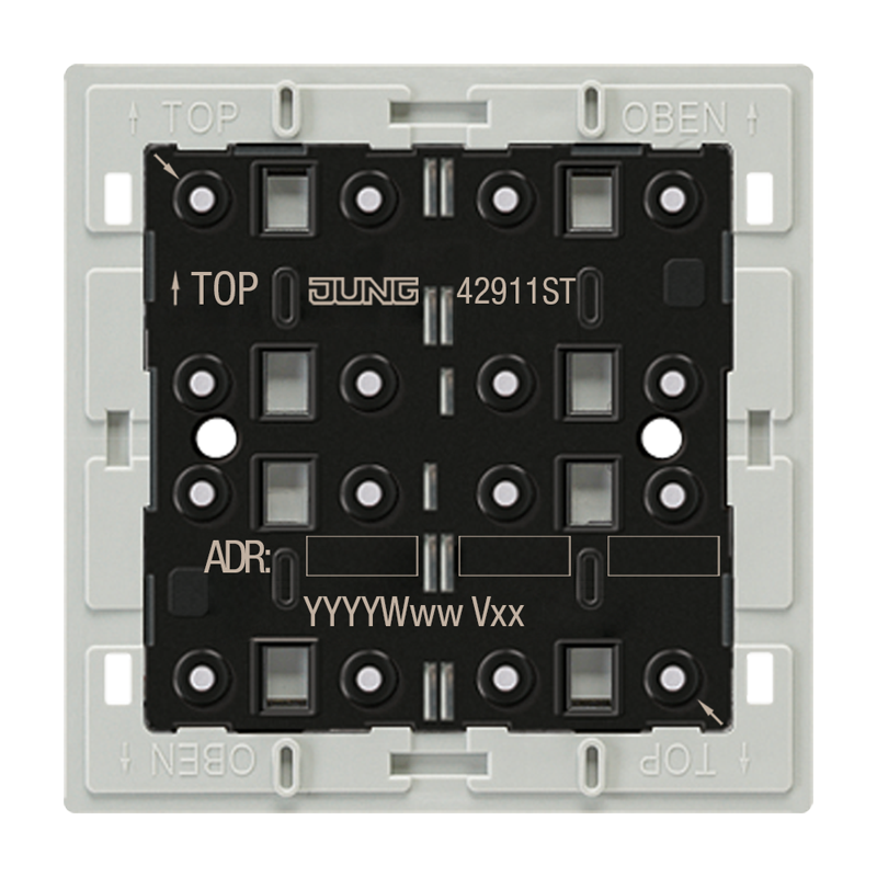 Изображение 42911ST  KNX кнопочный модуль универсальный, 1 группа - завод JUNG