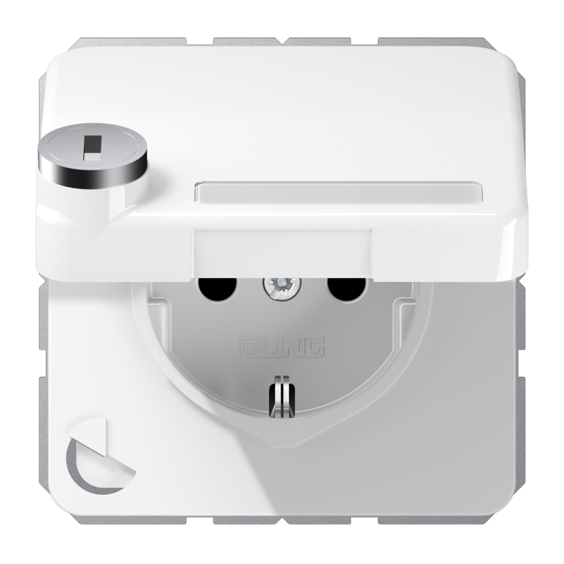 Изображение CD1520NAKLSLWW  SCHUKO®-розетка 16 A / 250 B ~ - завод JUNG