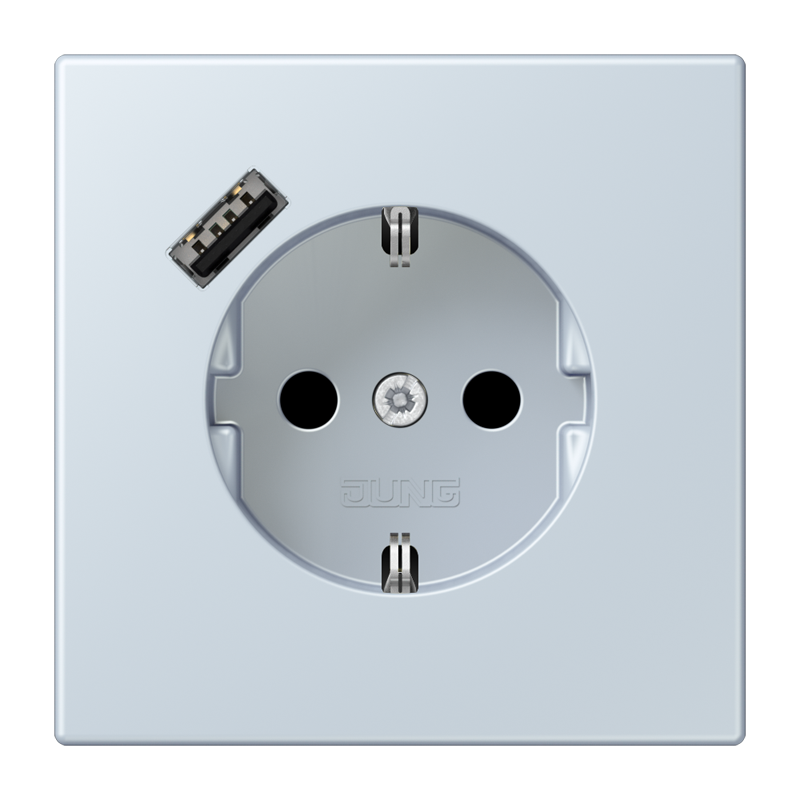 Изображение LC1520-18A209  SCHUKO® socket with USB charger - завод JUNG