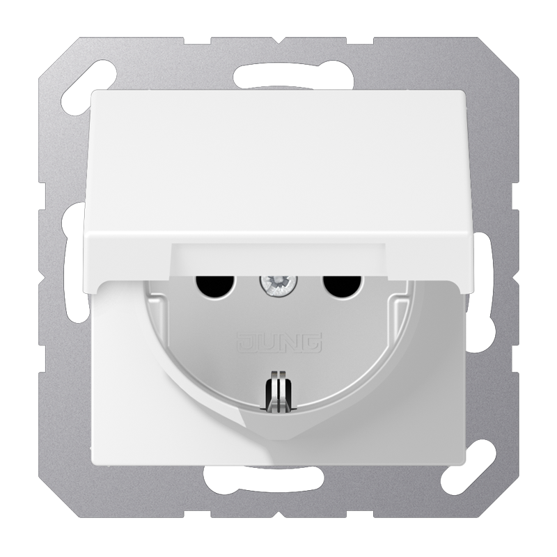 Изображение A1521BFKIKLWWM  SCHUKO®-розетка 16 A / 250 B ~ - завод JUNG