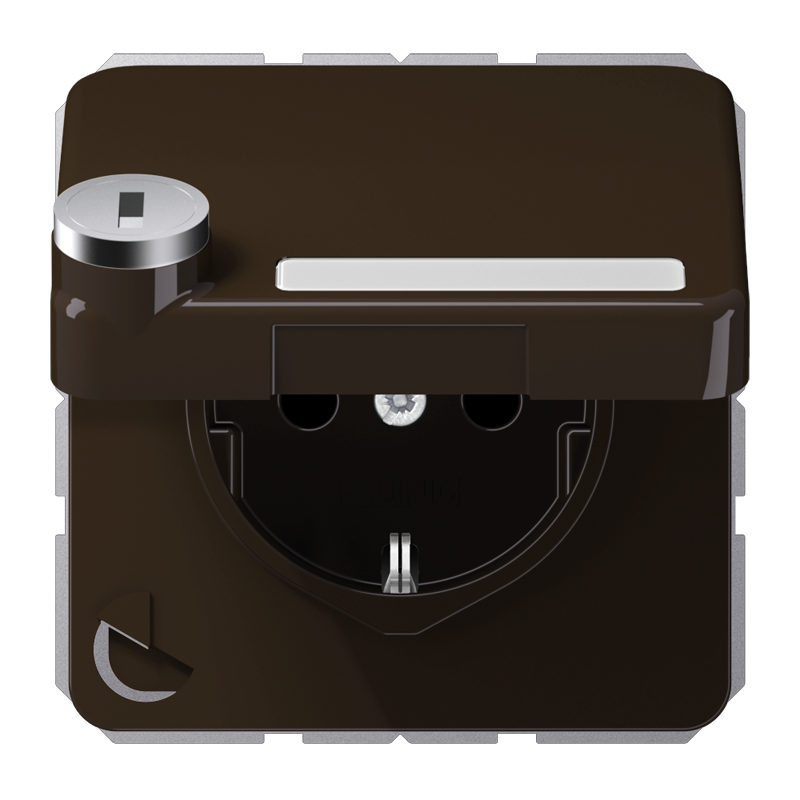 Изображение CD1520NAKLSLBR  SCHUKO®-розетка 16 A / 250 B ~ - завод JUNG
