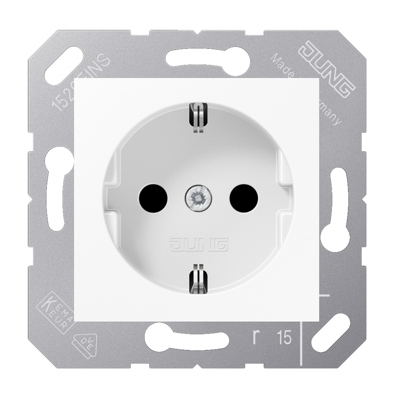 Изображение CD5120BFKIWW  SCHUKO®-розетка 16 A / 250 B ~ - завод JUNG