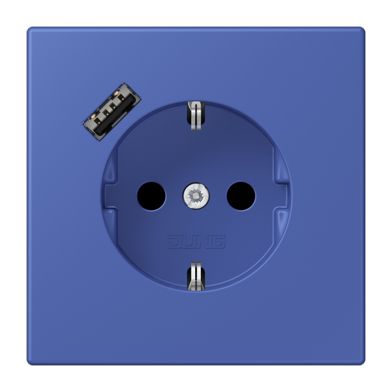 Изображение LC1520-18A206  SCHUKO® socket with USB charger - завод JUNG