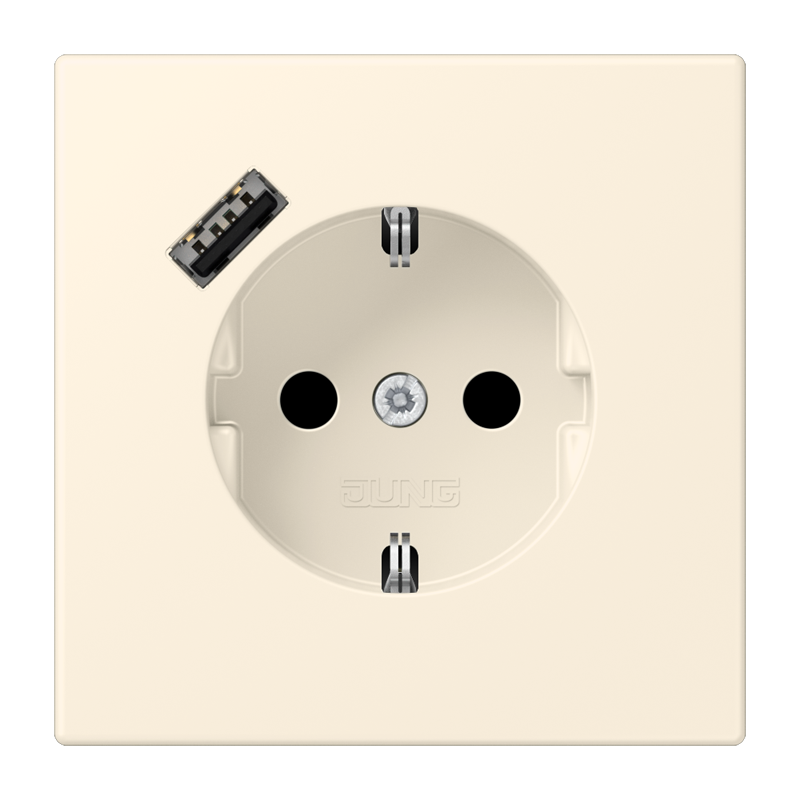 Изображение LC1520-18A245  SCHUKO® socket with USB charger - завод JUNG