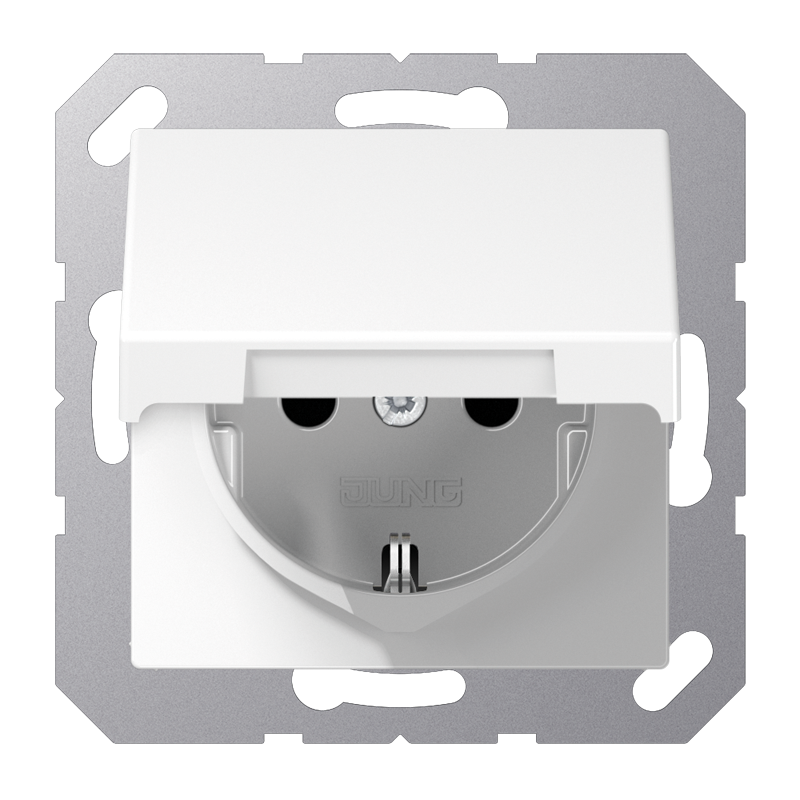 Изображение A1521BFKLWW  SCHUKO®-розетка 16 A / 250 B ~ - завод JUNG