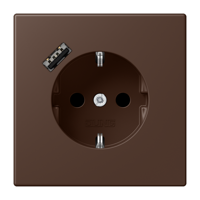 Изображение LC1520-18A239  SCHUKO® socket with USB charger - завод JUNG