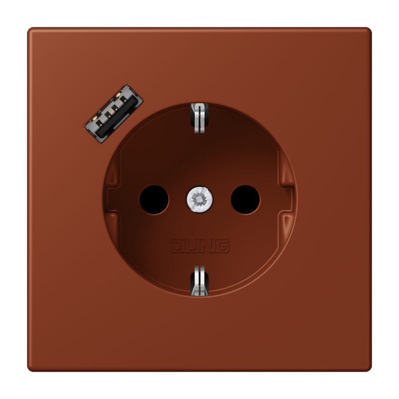 Изображение LC1520-18A247  SCHUKO® socket with USB charger - завод JUNG