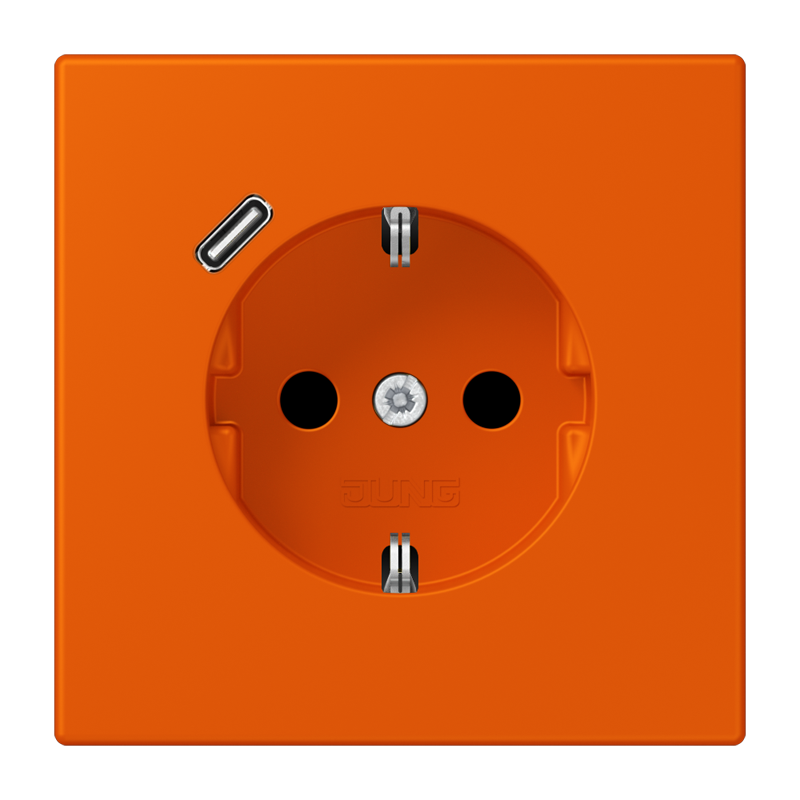 Изображение LC1520-18C260  SCHUKO® socket with USB charger - завод JUNG