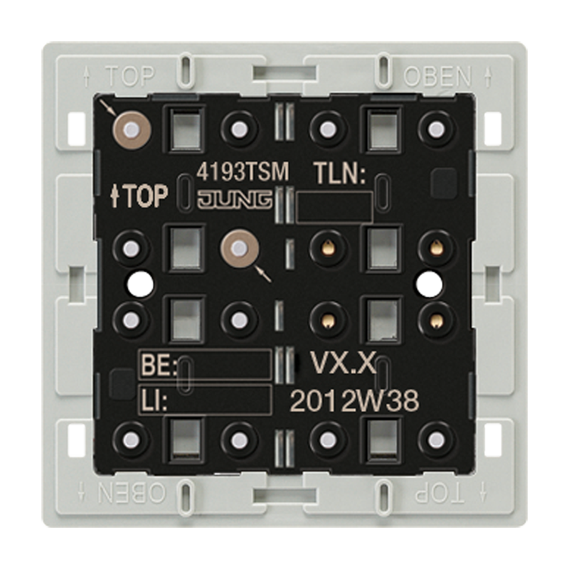 Изображение 4193TSM  KNX кнопочный модуль «универсальный», 3 группы - завод JUNG