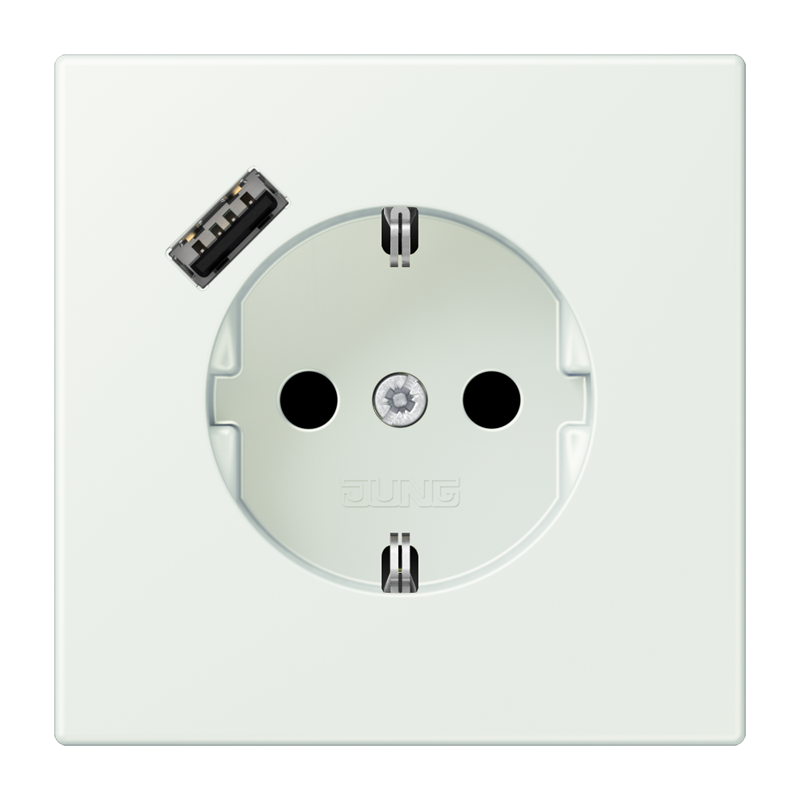 Изображение LC1520-18A210  SCHUKO® socket with USB charger - завод JUNG