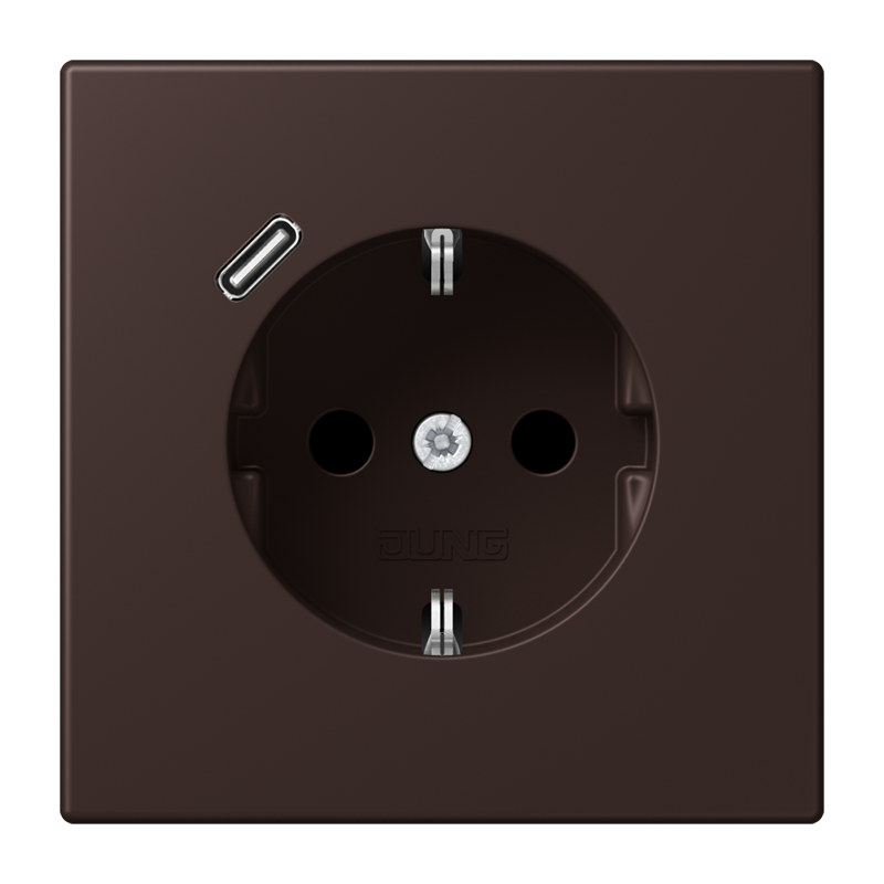 Изображение LC1520-18C252  SCHUKO® socket with USB charger - завод JUNG