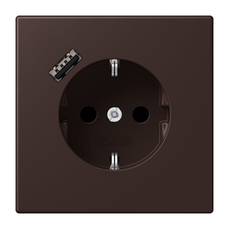 Изображение LC1520-18A252  SCHUKO® socket with USB charger - завод JUNG
