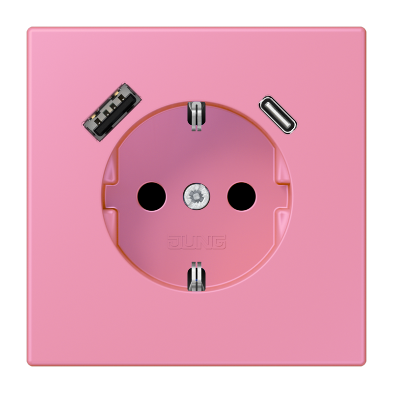 Изображение LC1520-15CA246  SCHUKO® socket with USB charger - завод JUNG