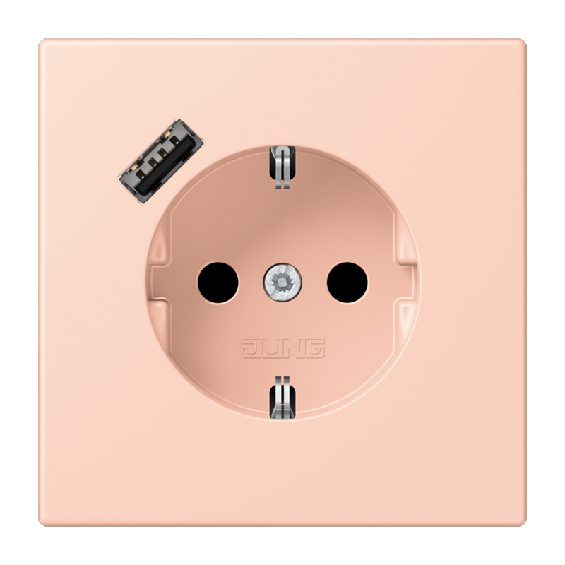 Изображение LC1520-18A234  SCHUKO® socket with USB charger - завод JUNG