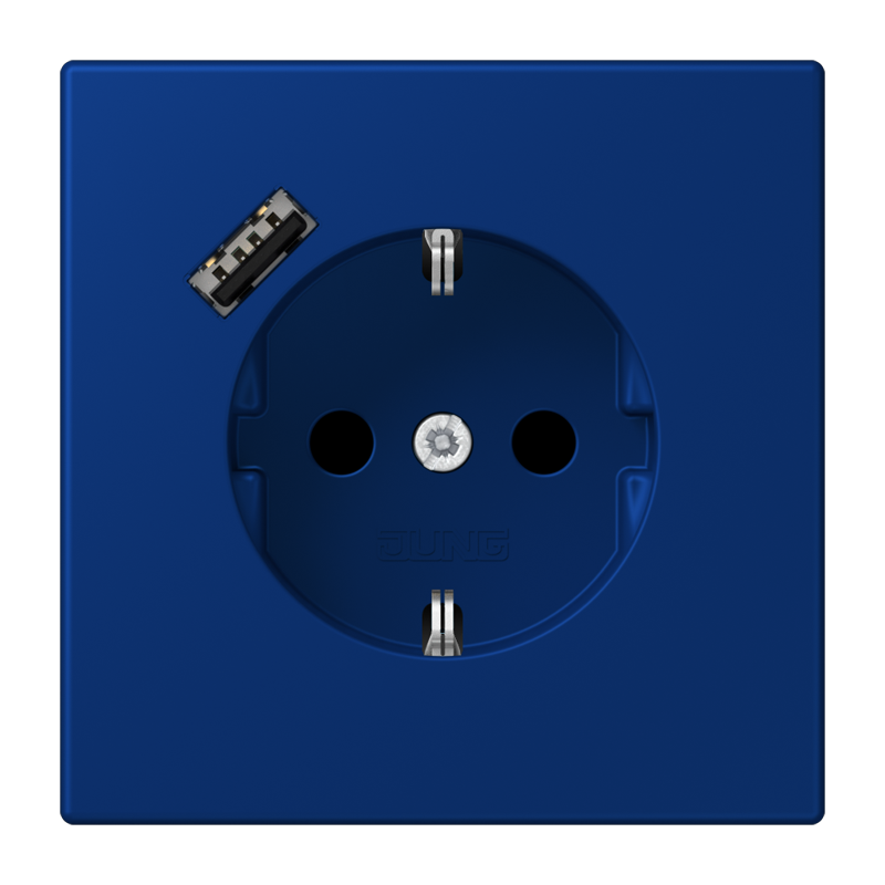 Изображение LC1520-18A261  SCHUKO® socket with USB charger - завод JUNG