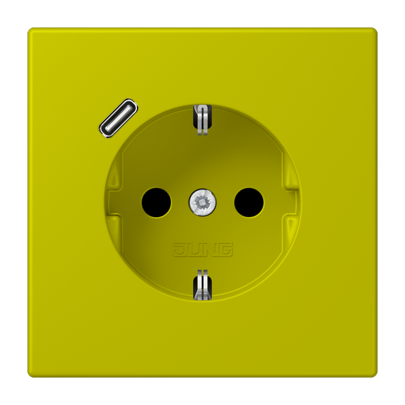 Изображение LC1520-18C249  SCHUKO® socket with USB charger - завод JUNG